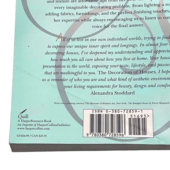 The Decoration of Houses: A Definitive Guide to Making… (2002 Paperback) Signed - Picture 5 of 6